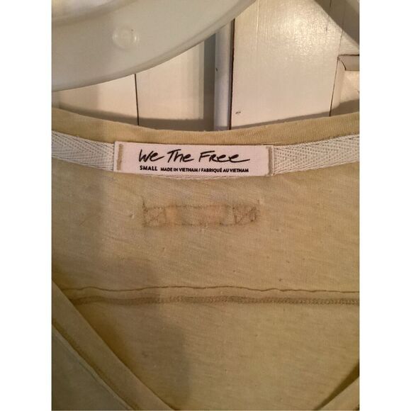 We The Free Betty Long Sleeve Top Sz S Slouchy Butter - Picture 4 of 7